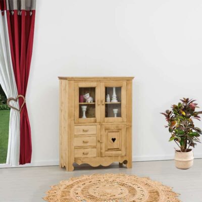 Dispensa 3 ante (2 a vetro) e 3 cassetti - LM-C153