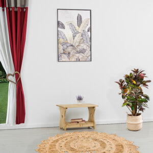 Tavolino rettangolare doppio ripiano con cuori