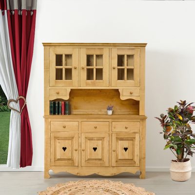 Credenza completa 6 ante (3 in vetro) e 5 cassetti - LM-C140-1