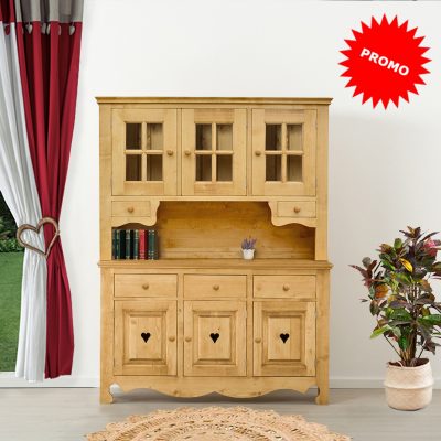 Credenza completa 6 ante (3 in vetro) e 5 cassetti - LM-C140-1 PROMO