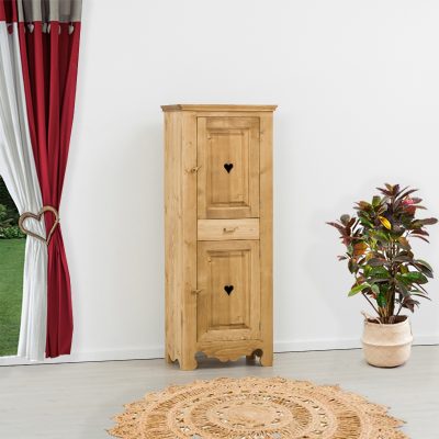 Bonnetiere 2 ante con cuore e 1 cassetto - LM-C30Bis