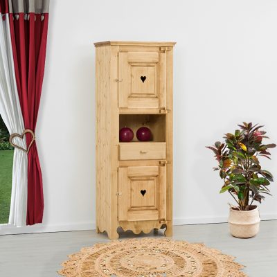 Bonnetiere 2 ante con cuori, 1 cassetto e 1 vano - LM-C32