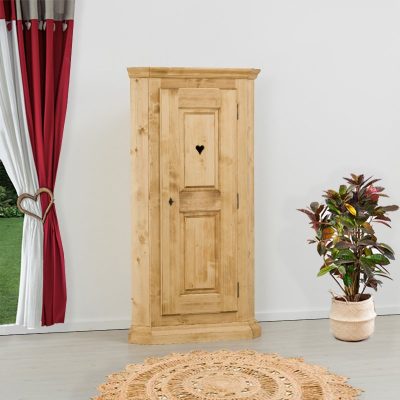 Bonnetiere angolare 1 anta con cuore - LM-C33