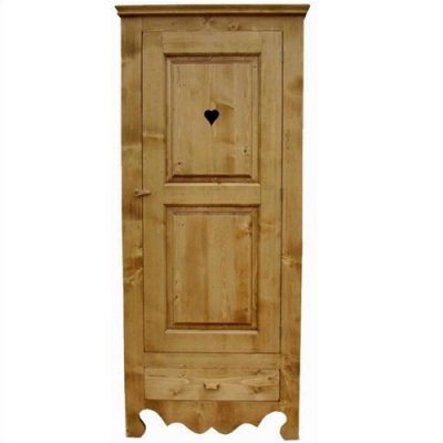 Bonnetiere 1 anta con cuore e 1 cassetto - LM-C36