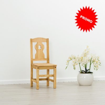 Sedia seduta legno con pino intagliato - LM-C92 PROMO