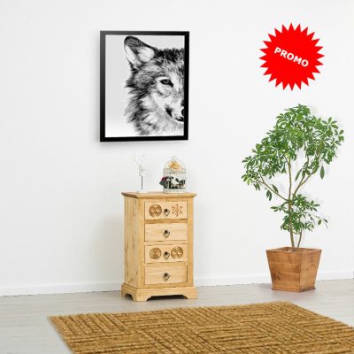 Base 4 cassetti con intagli fatti a mano - LM-MC011PROMO