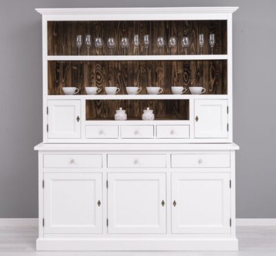 Credenza completa 5 ante, 6 cassetti, 1 vano e 2 ripiani a giorno - LM-PS403BAS+SUP