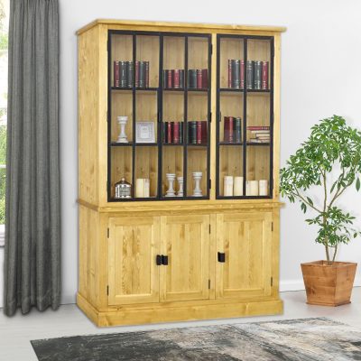 Credenza completa 6 ante (3 a vetro) - LM-BF301