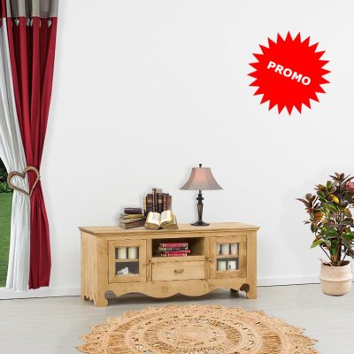 Porta TV 2 ante con vetro, 1 cassetto e 1 vano - LM-C178 PROMO