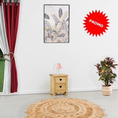 Comodino 2 cassetti con cuori - LM-C192 PROMO