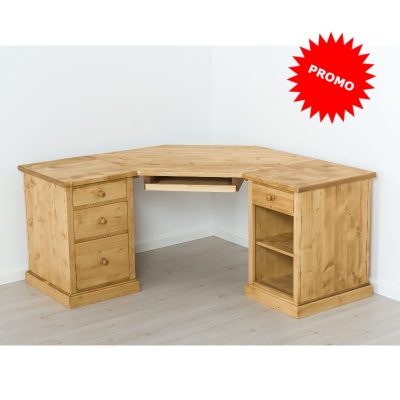 Scrivania angolare con 4 cassetti e 3 vani - LM-C215 PROMO