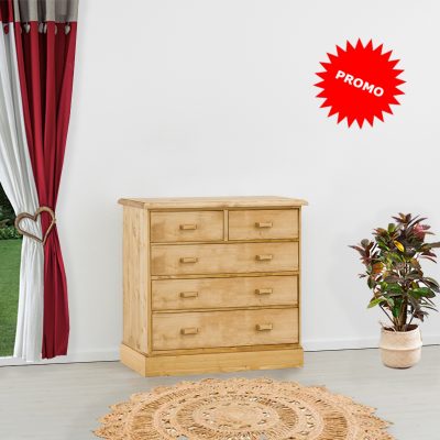 Comò 5 cassetti zoccolo chiuso - LM-C43 PROMO