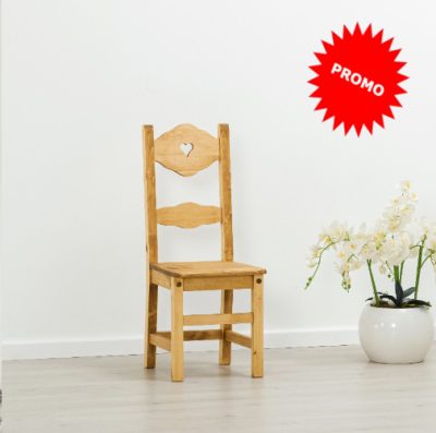 Sedia rustica con cuore - LM-C97 PROMO