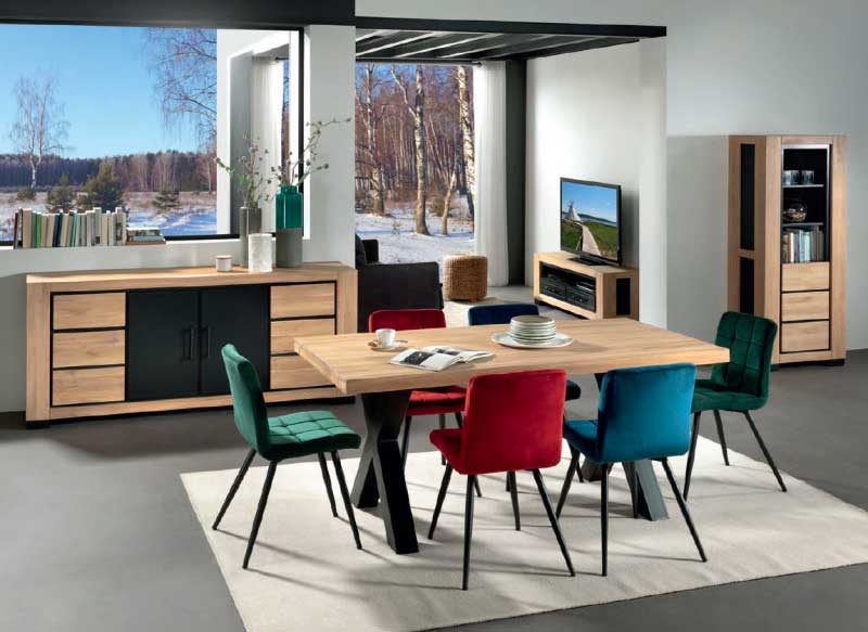 mobili in legno di rovere