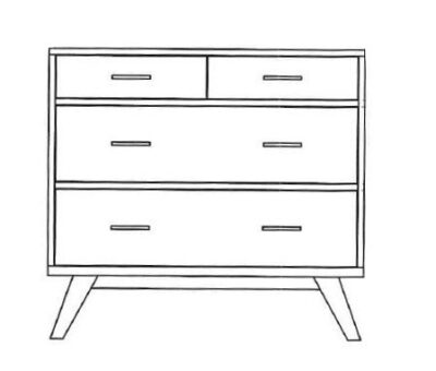 Comò 4 cassetti - LM-VIN04