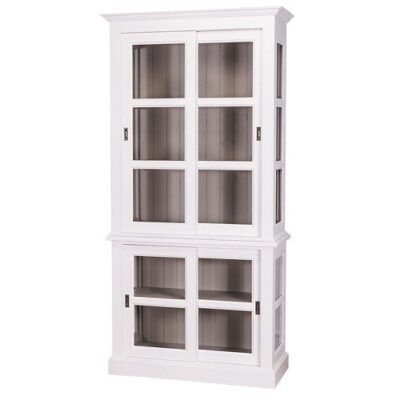 Credenza completa 4 ante scorrevoli a vetro - LM-PS595BAS+SUP