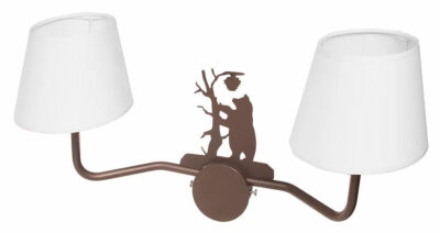 Applique doppia con paralume in alto - 03.2.PA