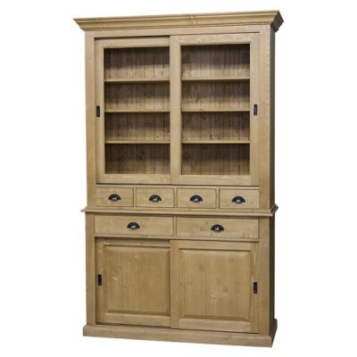 Credenza completa 4 ante scorrevoli (2 a vetro) e 6 cassetti - LM-PS171+PS172