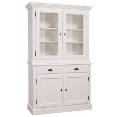 Credenza completa 4 ante (2 a vetro) e 2 cassetti - LM-PS264BAS+SUP