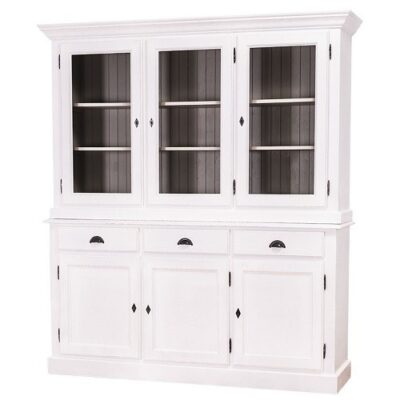 Credenza completa 6 ante (2 a vetro) e 3 cassetti - LM-PS265BAS+SUP