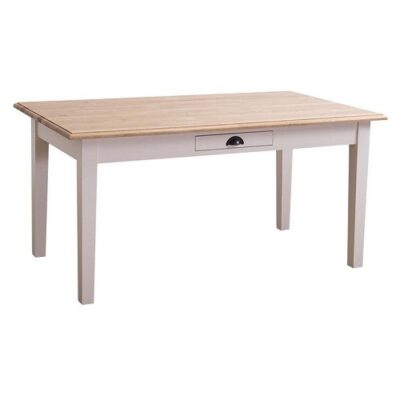 Tavolo rettangolare fisso 1 cassetto - LM-PS22