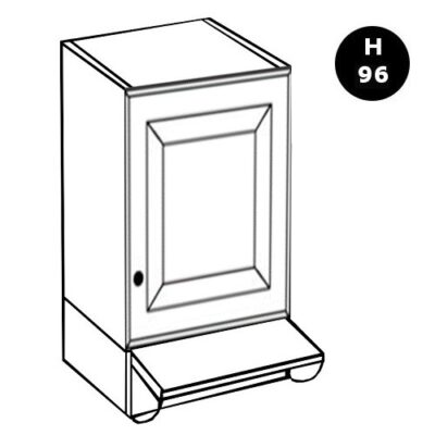Cappa H96 con gruppo estraibile da 60 cm 1 anta - LM-KM060