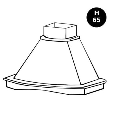 Cappa d'arredo H65 da 90 cm - LM-K4790