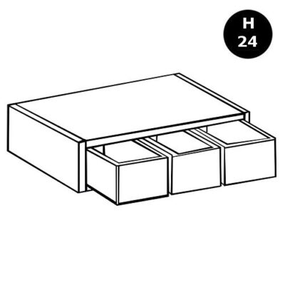 Cassetti sottopensile da 60 cm H24 - LM-SPC60