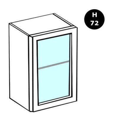 Pensile da 60 cm 1 anta a vetro - LM-PEV60