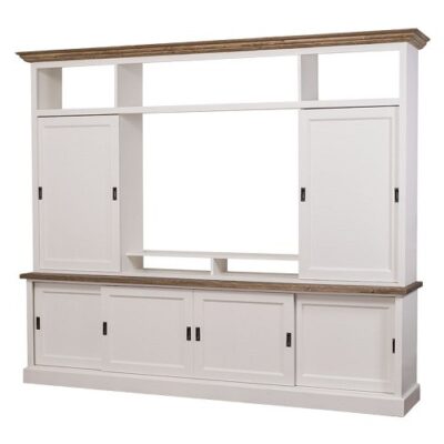 Mobile porta TV completo 6 ante scorrevoli e 5 vani - LM-PS609BAS+SUP