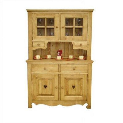 Credenza completa 4 ante (2 in vetro) e 4 cassetti - LM-C140