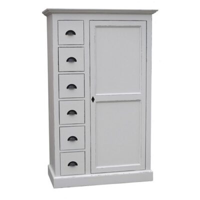 Mini armadio 1 anta e 6 cassetti - LM-PS41