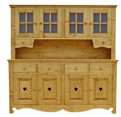 Credenza completa 8 ante (4 in vetro) e 6 cassetti - LM-C140-2