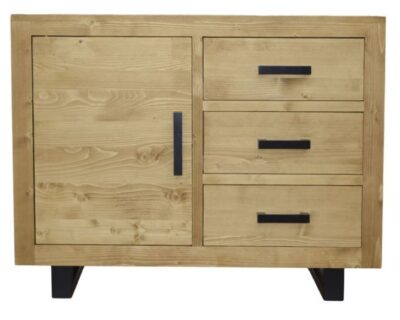 Base credenza 1 anta e 3 cassetti - LM-FO08