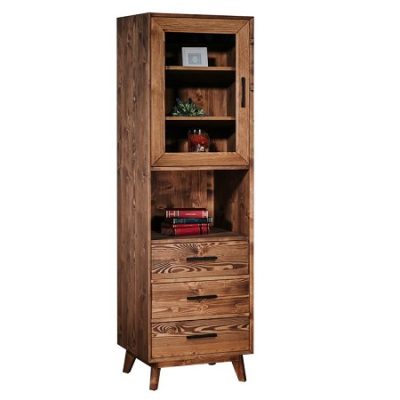 Colonna 1 anta a vetro 3 cassetti e 1 vano - LM-NOS17