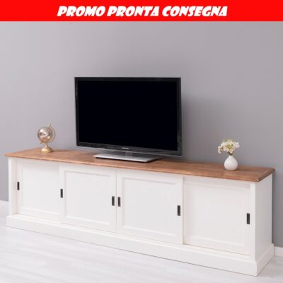 PROMO PRONTA CONSEGNA Porta TV 4 ante scorrevoli - LM-OUTPS-609BAS