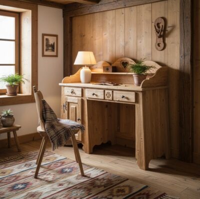 Scrivania 1 anta e 3 cassetti - LM-ALP27